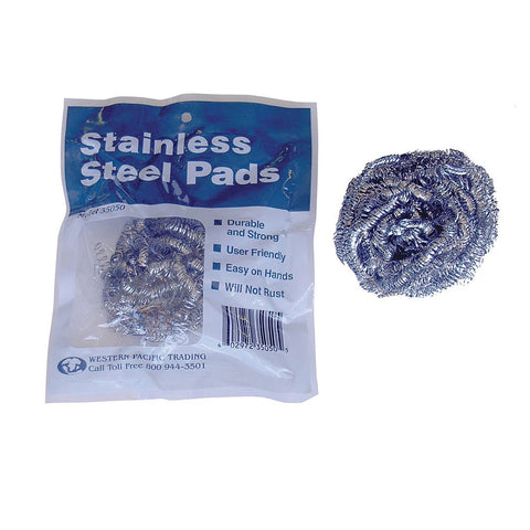 Western Pacific 35050 Boat Marine Coarse Stainless Steel Scouring Scrub Pad