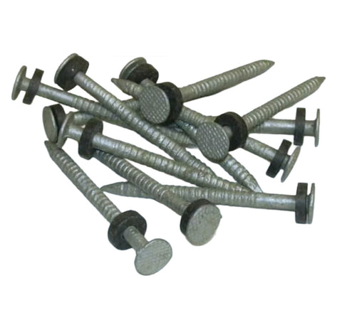 Taylor Made 96028 Galvanized 1/8lb X #6 / 1-1/2" Rubber Bushing Nails With Rubber Washers