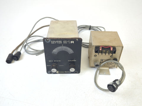 Cetec Benmar CS21R PHC 001-1370 Course Setter 21R Vintage Boat Marine Autopilot Pilot House Controller Control Unit