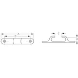Sea Dog 060200-1 Boat Marine 316 Stainless Steel 5" Straight Bow Chock