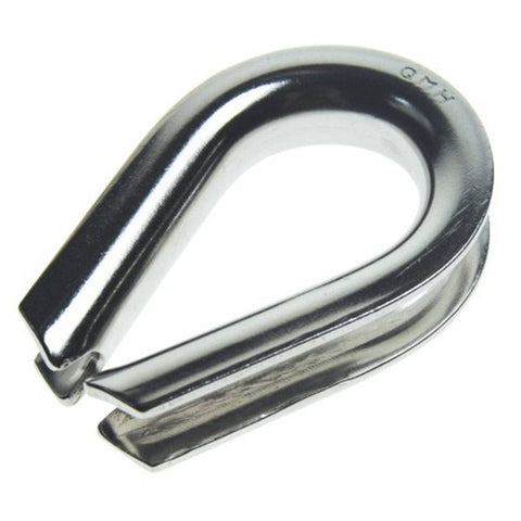 QMH 414S-13 Boat Marine Heavy Duty 316 Stainless Steel 1/2" Wire Rope Thimble