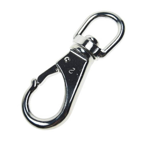 QMH 251S-3 Boat Marine 316 Stainless Steel 7/8" Swivel Eye Snap Hook