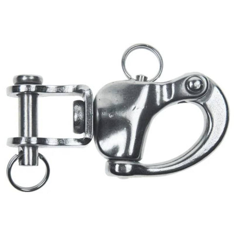 QMH 2476S-2 Boat Marine Grade 316 Stainless 3-1/4” Jaw Swivel Snap Shackle