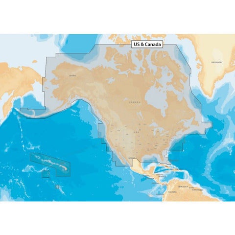 Navionics MSD/NEB-3/R3 NAV+ microSD/SD Electronic Chart Map US & Canada Raymarine