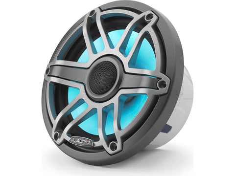 JL AUDIO M6-770X-S-GmTi-i 93521 Marine 7.7" Coaxial Speaker Metallic Sport Grille with RGB LED Lighting SINGLE