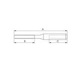 Alexander Roberts SS05-1/4 Boat Marine Stainless Steel 5/32" X 14" Life Line Swage Stud