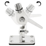 Whitecap S-1807 Heavy Duty Stainless Steel Dual Axis 4-Way Ratchet Antenna Mount