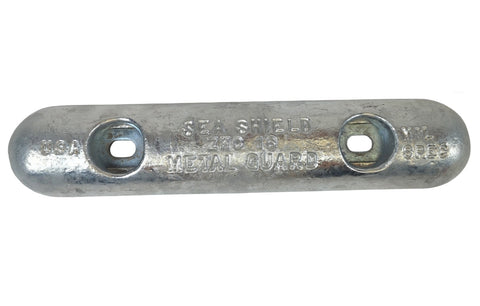Sea Shield ZHC-16 Boat Marine 3-1/2" X 17-1/2" X 2" Metal Guard Bolt On Hull Zinc Anode
