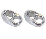 Ronstan RF8080 Silver Orbit Shock Block Boat Marine Sheaveless Pulley Ferrule 2-Pack