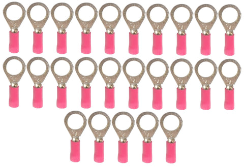 Marine Grade Ring Terminal Electrical Connector 22-18 AWG Wire X 5/16" Stud KS Terminals RNY1-8 25-Pack