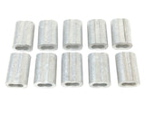 Suncor A0751-0005 Marine Grade Aluminum 3/16"-5.0mm Wire Rope Swage Sleeve 10-Pack