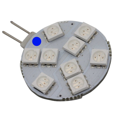 Imtra ILSPG4-10W X-Beam 12V 1.5W G4 GU4 Socket Side-Pin Blue LED Light Bulb West Marine 18592493 90-1003B