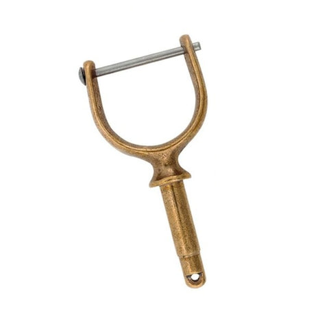 North River Type Heavy-Duty Bronze 2-1/8" Pinned Horn Rowlock Oarlocks West Marine 12339248