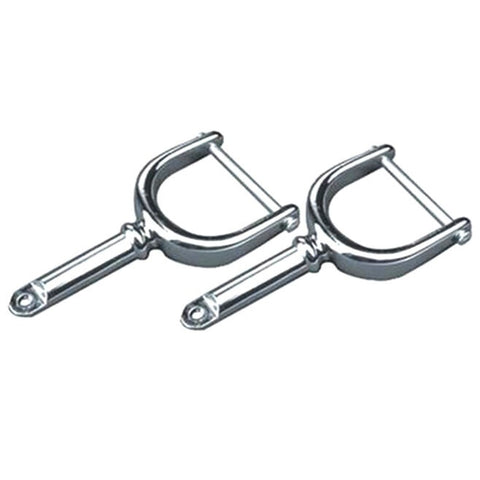 West Marine 6820369 135661 Heavy-Duty 316 Stainless Steel 2-1/8" Pin Horn Oarlocks 2-Pack