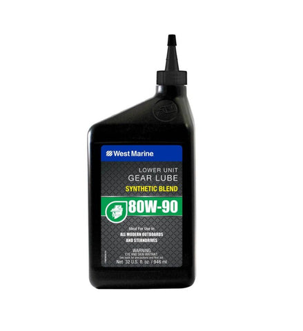PowerPro Boat Marine 80W-90 Synthetic Lower Unit Gear Lube 1qt West Marine 17997602
