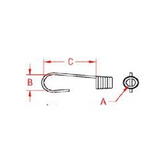 Suncor S0183-SC08 Boat Marine Grade 5/16" Stainless Steel Bungee Hook 2-Pack
