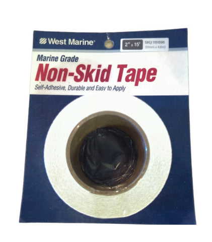 West Marine 1151596 Boat Marine Grade White 2" X 15' Self-Adhesive Non-Skid Safety Tape