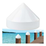 Taylor Made 6200 Boat Marine Heavy Duty 7" White Dock Piling Cap