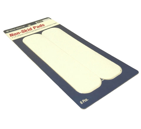 West Marine LD-12809-65 White 2" X 9" Self-Adhesive Non-Skid Safety Tape Pad 6-Pack