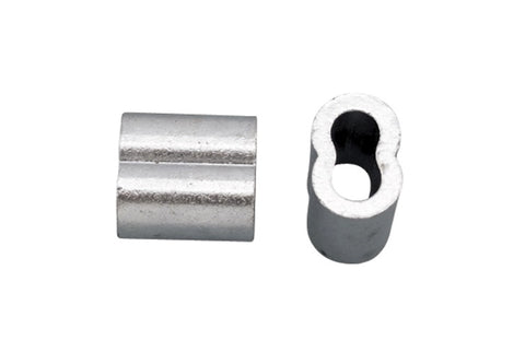 Suncor Z0753-0001 Boat Marine Rigging 1/16" (1.5mm) Zinc Plated Copper Swage Sleeve