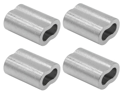 Suncor Z0753-0002 Boat Marine Rigging 3/32" (2.5mm) Zinc Plated Copper Swage Sleeve 4-Pack