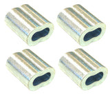 Suncor Z0753-0003 Boat Marine Rigging 1/8" (3.0mm) Zinc Plated Copper Swage Sleeve 4-Pack