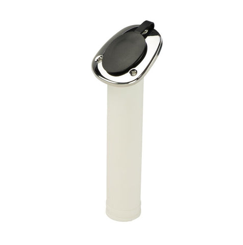 BlackTip 18076976 CDC-A17J12 Nylon Flush Mount 30° Fishing Rod Holder with Stainless Steel Cap