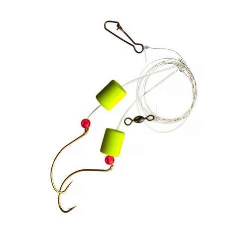 BlackTip 20123386 BTPOMPANO-54 Size 2/0 40lb Test 54" Pompano Saltwater Fishing Rig