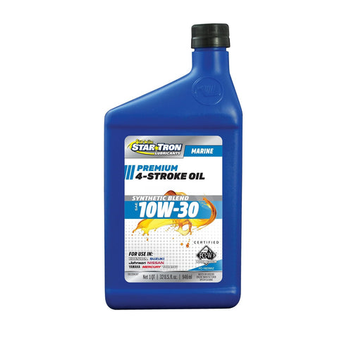 Star Brite 28132 Star Tron Synthetic SAE 10W-30 Premium 4-Stroke Outboard Engine Motor Oil