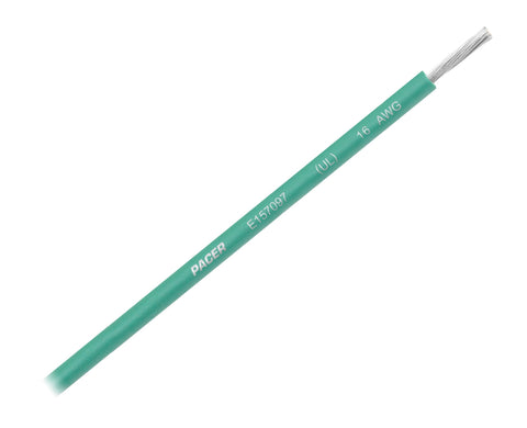 Marine Grade 16 AWG X 25' Stranded Tinned Copper Primary Wire Boat Cable GREEN Pacer WUL16GN-25
