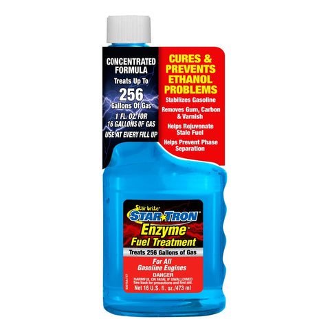 Star Brite 93016 Star Tron Enzyme 2 and 4 Cycle Gasoline Engine Fuel Treatment 16oz