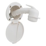 Ambassador Marine 137-0000-WH Recessed Transom Shower with Small Sprayer & Lid