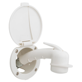 Ambassador Marine 137-0000-WH Recessed Transom Shower with Small Sprayer & Lid