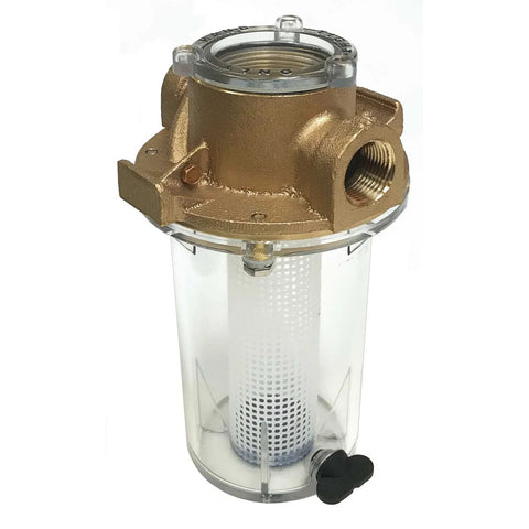Groco ARG-500-P Boat Marine Bronze 1/2" Raw / Sea Water Strainer with Non-Metallic Plastic Basket