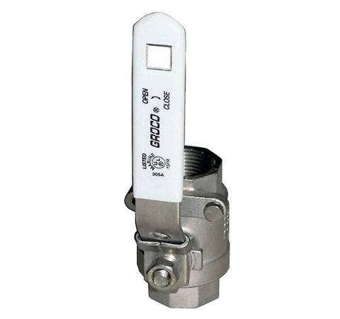 Groco IBV-1500-S Boat Marine 316 Stainless Steel 1-1/2" NPT In-Line Full Flow Ball Valve