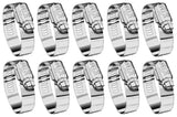 Breeze 63064H Power Seal SAE 64 3-9/16" to 4-1/2" Stainless Steel Hose Clamp 03610115091 10-Pack