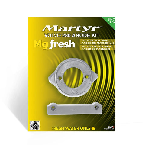 Volvo Penta 876137 873179 Boat Marine 280 Stern Drive Magnesium Anode Kit Martyr CM280KITM CMV18M CM832598M