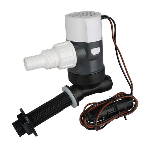 Commodore CM-E31-1100L E31 1100 GPH 12V Angled Livewell Baitwell Bait Tank Pump