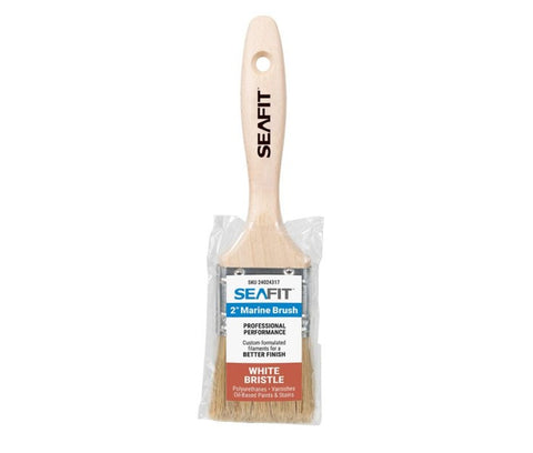 Marine Grade 2" Flat Sash White Chinese Bristle Paint Brush Seafit 24024317 SF1047-0200