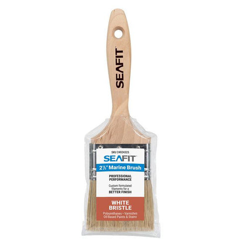 Marine Grade 2-1/2" Flat Sash White Chinese Bristle Paint Brush Seafit 24024325 SF1047-0250
