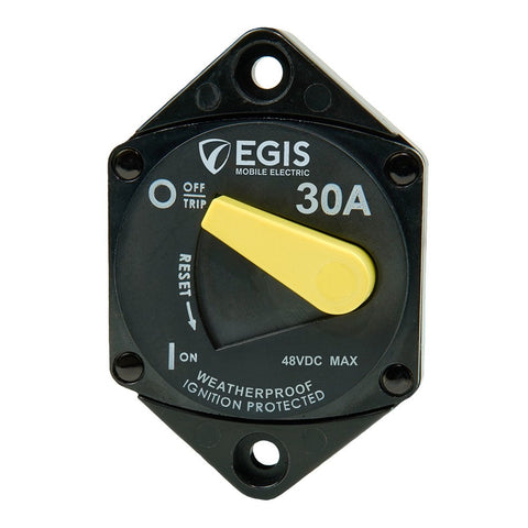 Egis 4707-030 Marine 187 Series Panel Mount Type III 30A Waterproof Circuit Breaker Blue Sea 7036 Bussmann 187030P CB187P-30