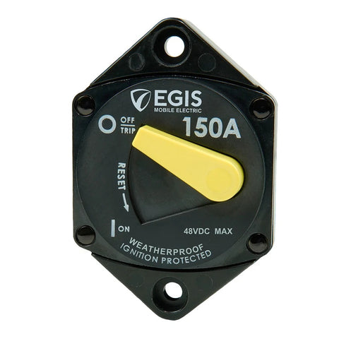 Egis 4707-150 Marine 187 Series Panel Mount Type III 150A Waterproof Circuit Breaker Blue Sea 7048 Bussmann Buss 187150P CB187P-150
