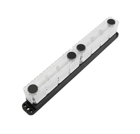 Egis 6600-804 PowerBar 80VDC 600A 8 Circuit X 3/8" (M10) Stud Tin-Plated Copper BusBar with Cover