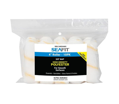 Redtree 36027 Marine Grade 3/8" Nap X 4" High Density Polyester Mini Roller Seafit 24024465 SF4WL3CK 10-Pack