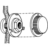 T-H Marine AF-1 Marine Boat Black Poly 3/4" or 1-1/8" Aerator Filter Strainer - Second Wind Sales