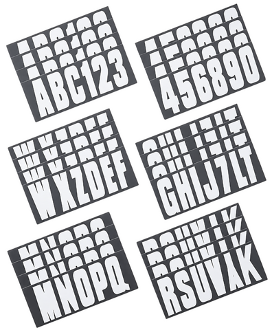 Hardline Products WHI350EC Marine Grade Boat and PWC Registration Number Kit