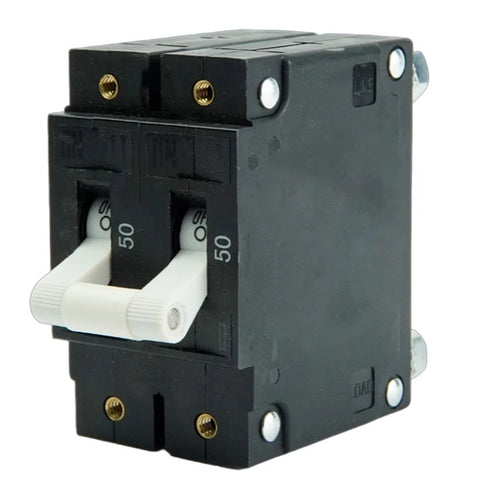 Egis 3502-050 Marine C-Series White Toggle 50A Circuit Breaker Blue Sea 7242 7251 Gloso JQA2-M050B Ancor 552250