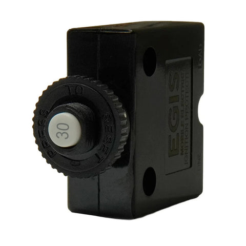 Egis 4711-30 Marine Grade 30A Panel Mount Push Button Reset DC Circuit Breaker Carling CLB-30 Blue Sea 2136