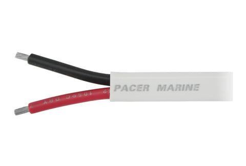 Marine Grade 18/2 AWG Stranded Tinned Copper Flat Duplex Wire Boat Cable Pacer W18/2DC By the Foot