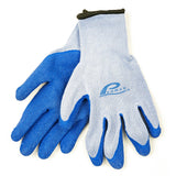 Promar GL-200-M Blue Crab Lobster Latex Grip Fishing and Utility Gloves Size Medium